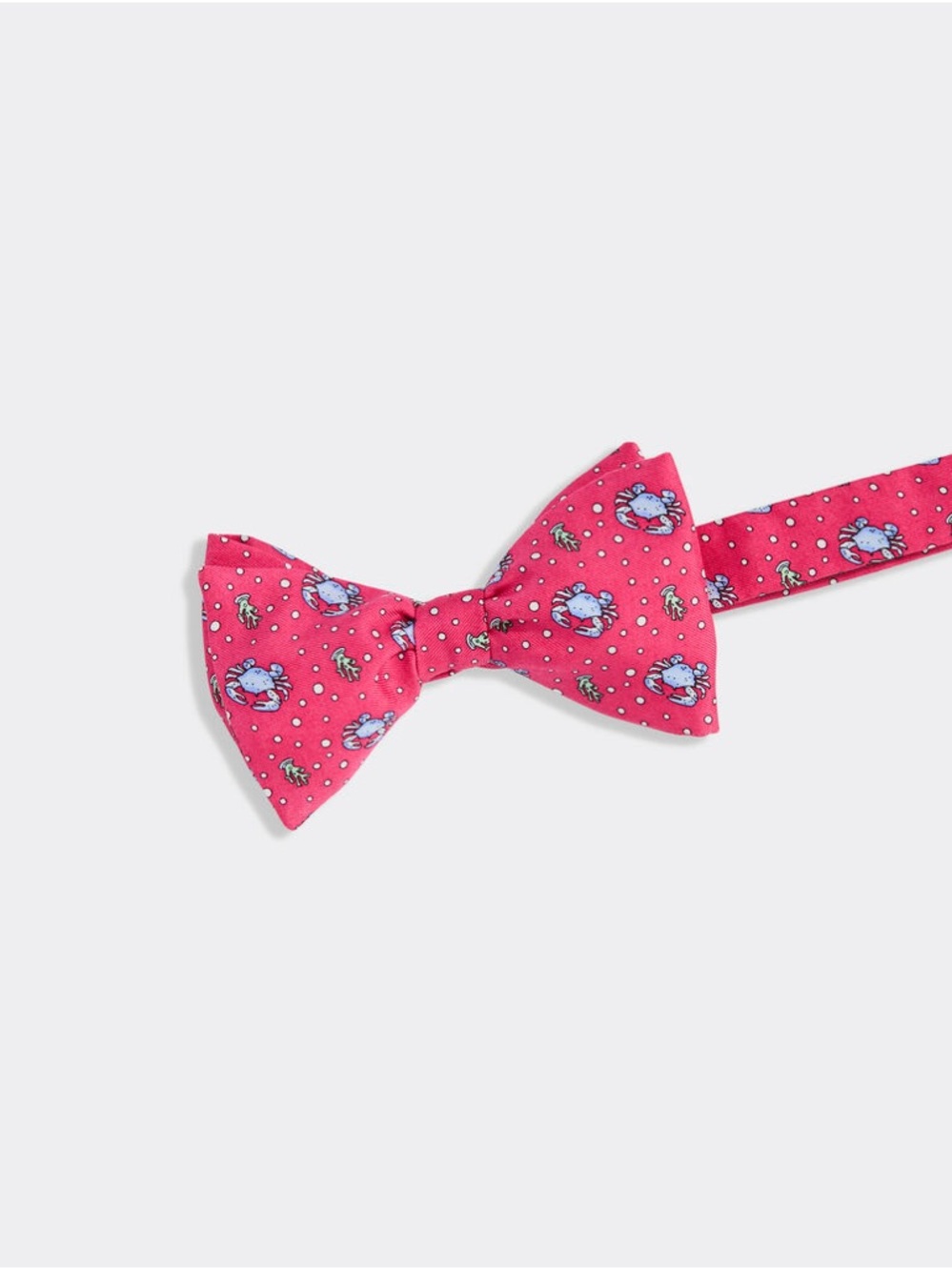 Vineyard Vines Raspberry Crab Silk Bow Tie